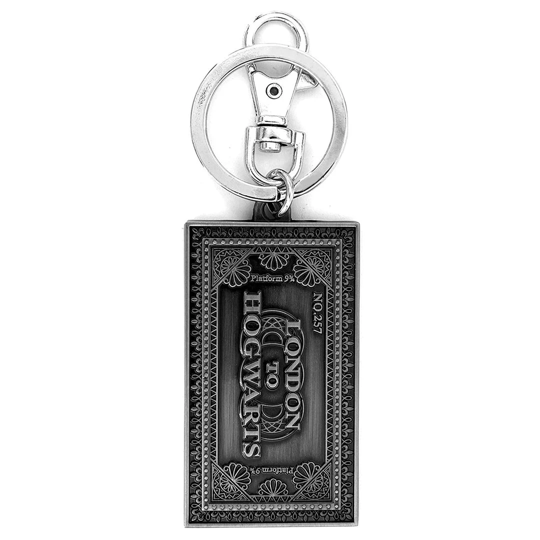 Monogram Keychains Harry Potter Hogwarts Express Ticket Metal Keychain 3 Monogram Keychains Harry Potter Hogwarts Express Ticket Metal Keychain