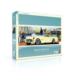 New York Puzzle Co America's Sports Car 1953 Chevrolet Corvette Convertible 750 Piece Puzzle Puzzles