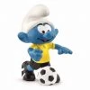 Land Mammals Schleich Smurfs Football Smurf With Ball Coach Figure 20806