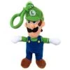 Jakks Pacific Superhero And Popular Culture Plush Super Mario World Of Nintendo Luigi Clip On Plush Figure