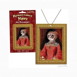 Accoutrements Archie McPhee Renaissance Kitty Rose Scented Air Freshener Novelty And Gag Gifts