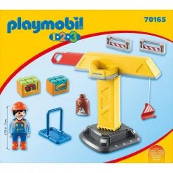 Playmobil 1-2-3 Construction Crane Building Set 70165