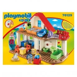 Playmobil 1-2-3 Family Home Building Set 70129