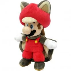 Jakks Pacific Little Buddy Super Mario Flying Squirrel Mario 9 Inch Plush