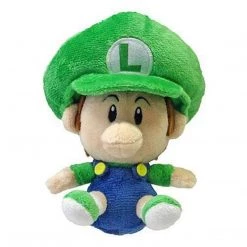 Little Buddy Super Mario Baby Luigi 6 Inch Plush