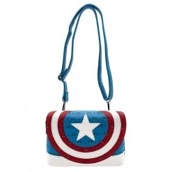 Loungefly Marvel Captain America POP Crossbody Bag Purse