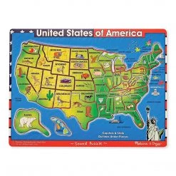 Puzzles Melissa And Doug USA Map With Sounds Puzzle