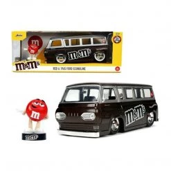 Jada Toys M&M's Red And 1965 Ford Econoline 1:24 Diecast Set