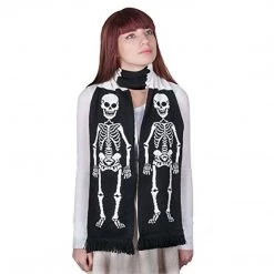 Accoutrements Scarves Skeleton Soft-Knit Acrylic Scarf