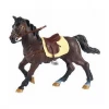 Land Mammals Papo Brown Horse With Saddle Animal Figure 51057