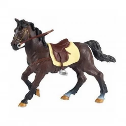 Land Mammals Papo Brown Horse With Saddle Animal Figure 51057
