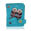 Wallets Shagwear Otters Small Teal Zipper Wallet