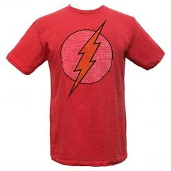 Bioworld DC The Flash Vintage Logo Faded Men's Tee Shirt Shirts