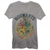 Bioworld Harry Potter Hogwarts Crest Juniors Heather Tee Shirt