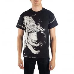 Bioworld IT The Movie Face Black White Tee Shirt Adult Shirts