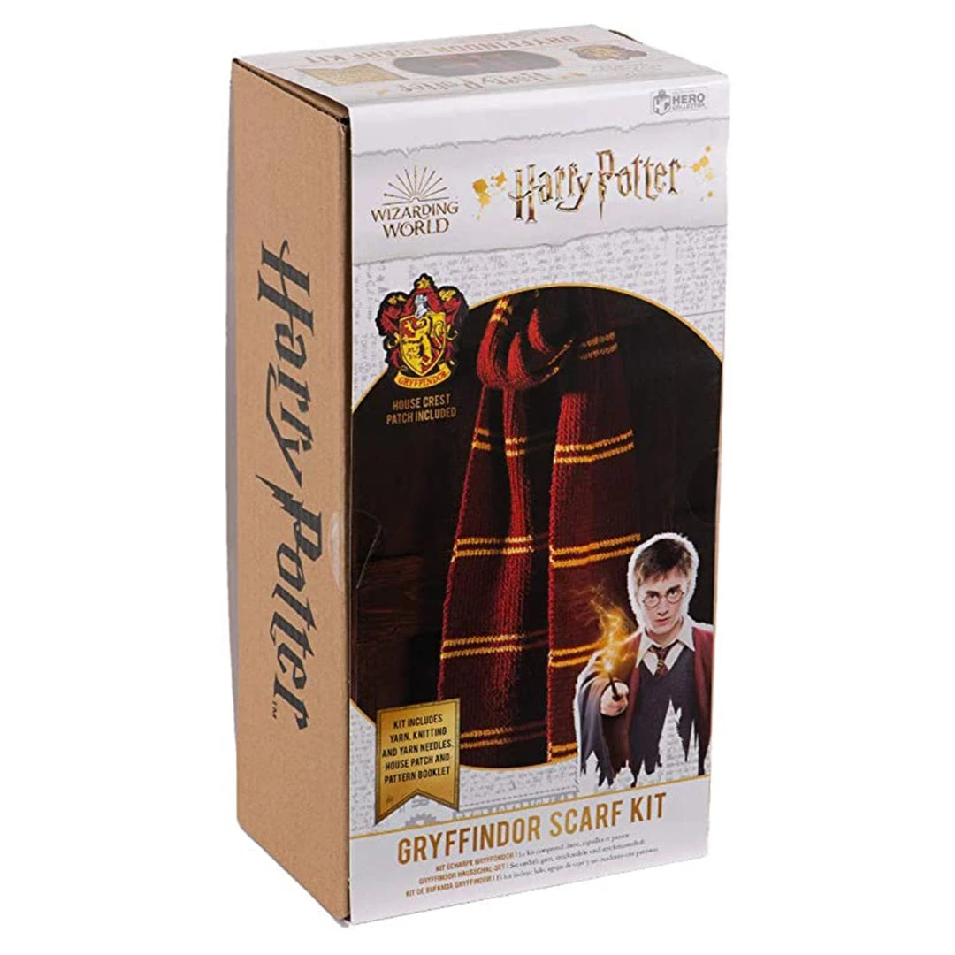 Eaglemoss Harry Potter Hero Collector Gryffindor Scarf Knit Kit 3 Eaglemoss Harry Potter Hero Collector Gryffindor Scarf Knit Kit