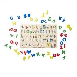 Traditional Toys Melissa And Doug Two Alphabets Are Better Than One Puzzle