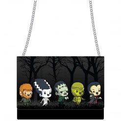 Loungefly Universal Monsters Chibi Line Chain Strap Crossbody Bag Purse Purses