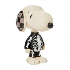 Enesco Peanuts Snoopy Skeleton Mini Figure