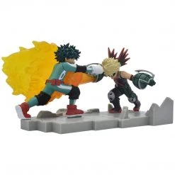 Bandai Action Figures My Hero Academia Mega Craftable Deku VS Bakugo Set